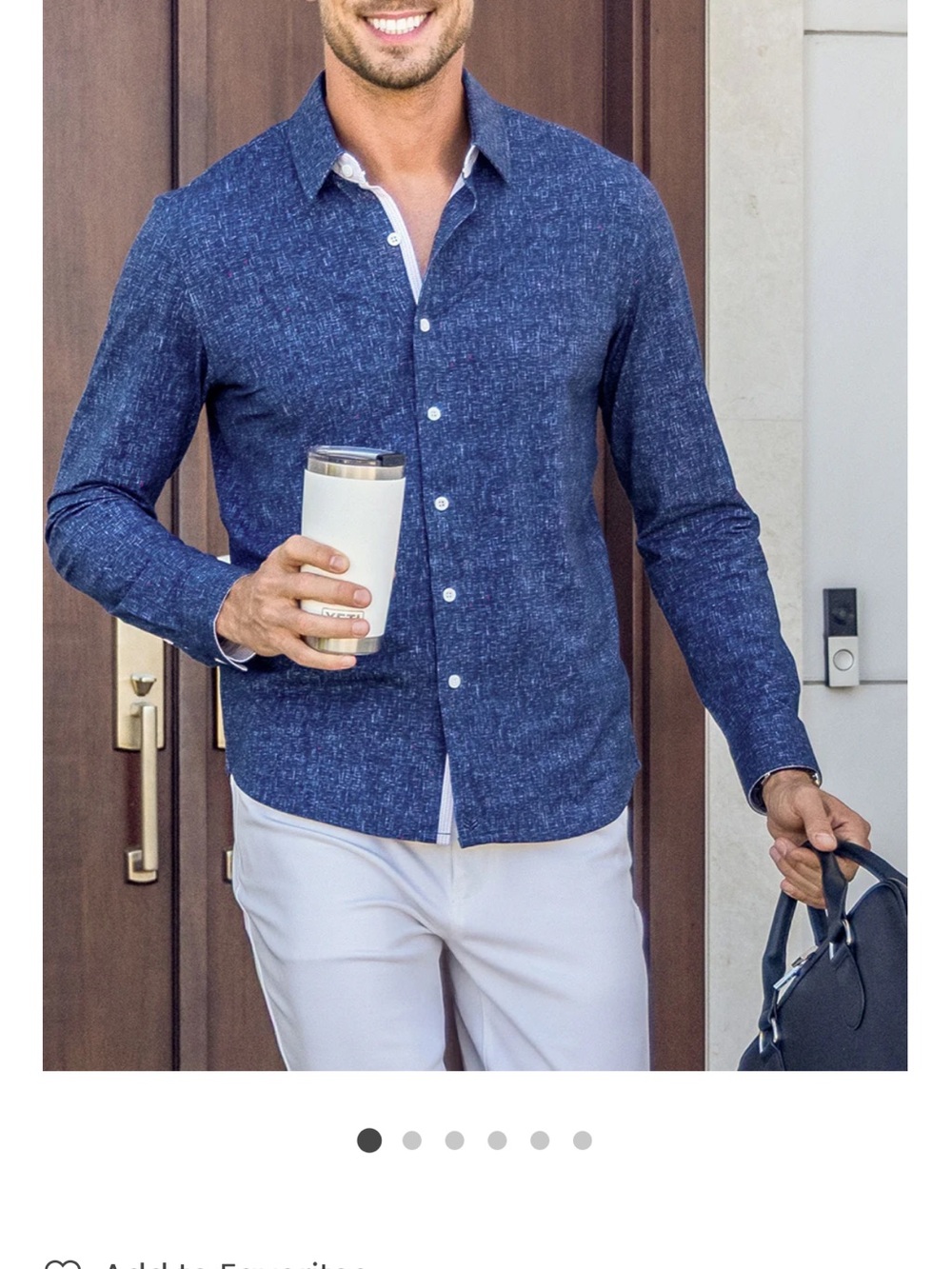 Buttercloth icy cotton slim fit button down shirt NWOT